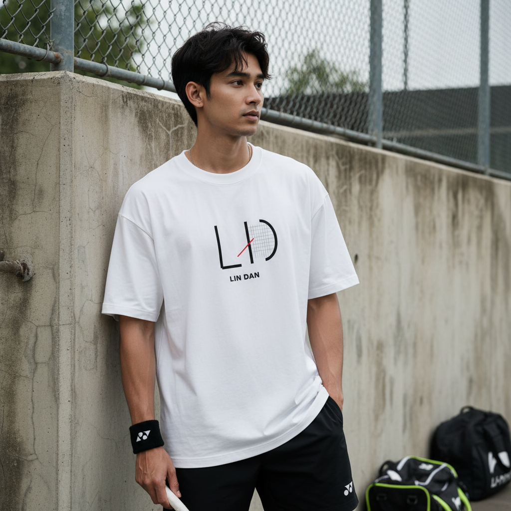 White ZYVRA Dynasty Terry Oversized Tee exact mockup